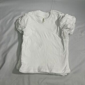Royal Apparel Organic Cotton T-Shirt Kids Size 8 White Bulk Lot 19 Basic Tee